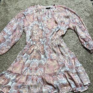 Vici Pink Paisley Dress Size M